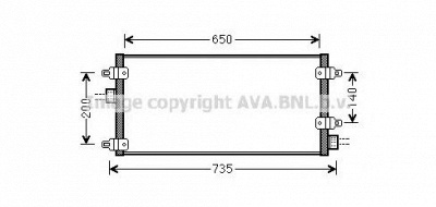 AVA QUALITY COOLING lc5095 -  Конденсатор, кондиционер